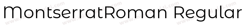 MontserratRoman Regular字体转换